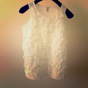 NEW J.Crew Ruthie Ruffle Shell Blouse. Never worn.